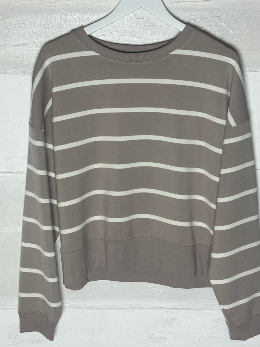 New w tags Modal Thread and Supply Recreation sweatshirt. Anitra Mushroom stripe